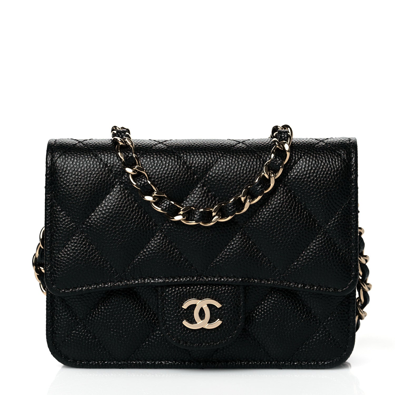 Chanel Caviar Quilted Mini Chain Bag Black 1 of 12
