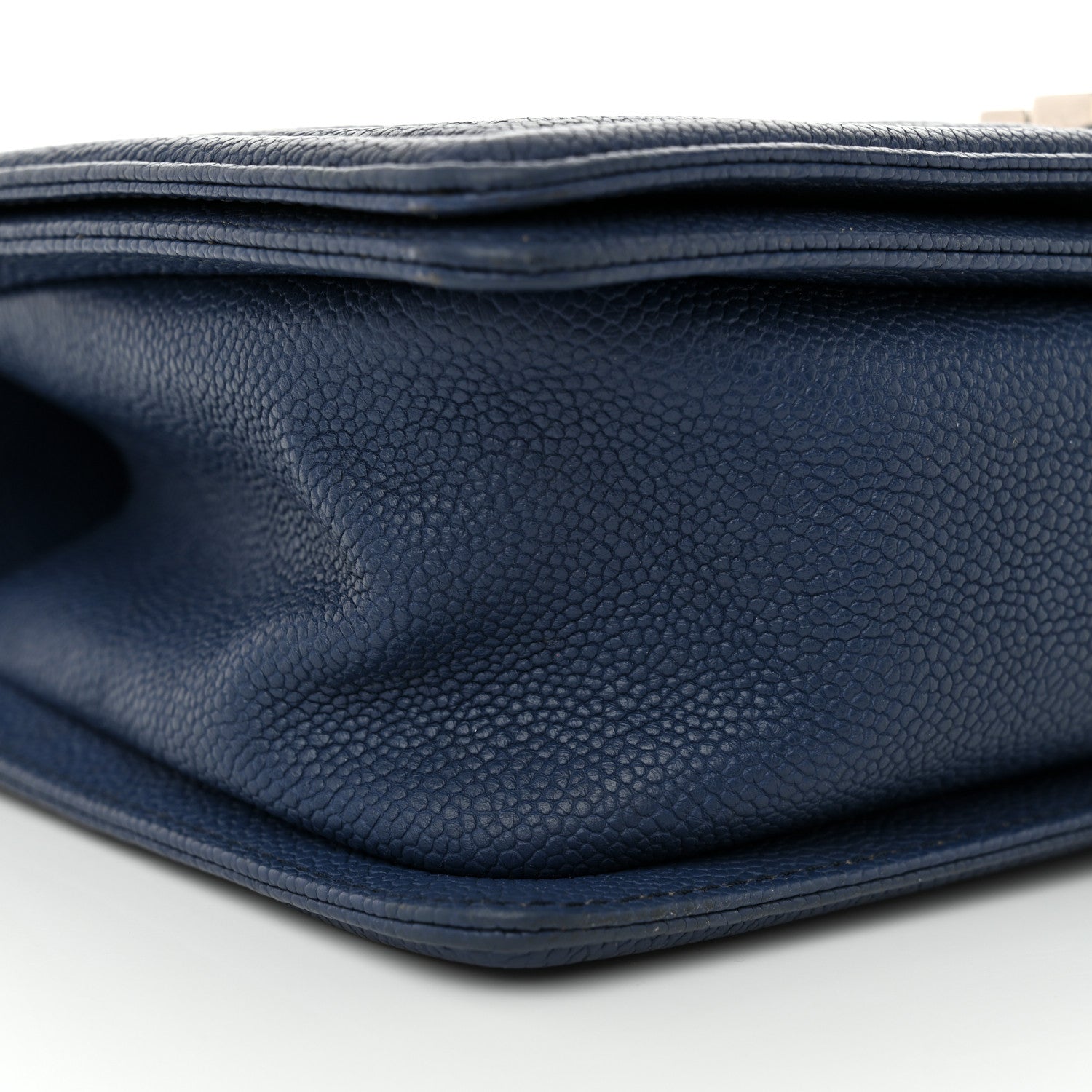 Chanel Iridescent Caviar Quilted Medium Boy Flap Blue 9 of 10