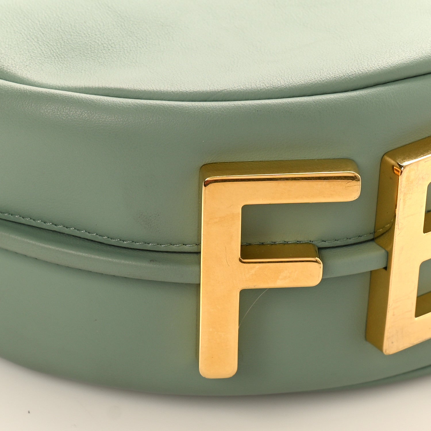 Fendi Vitello Grace Matte Small Fendigraphy Hobo Bag Menta 7 of 8