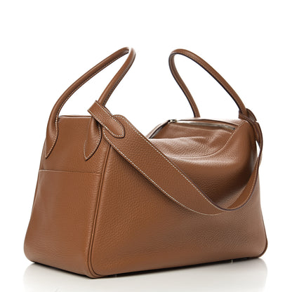 Hermes Taurillon Clemence Lindy 34 Gold 2 of 11