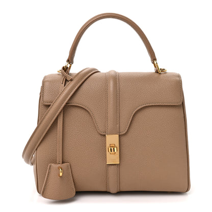 Celine Grained Calfskin Small 16 Top Handle Bag Beige 1 of 12