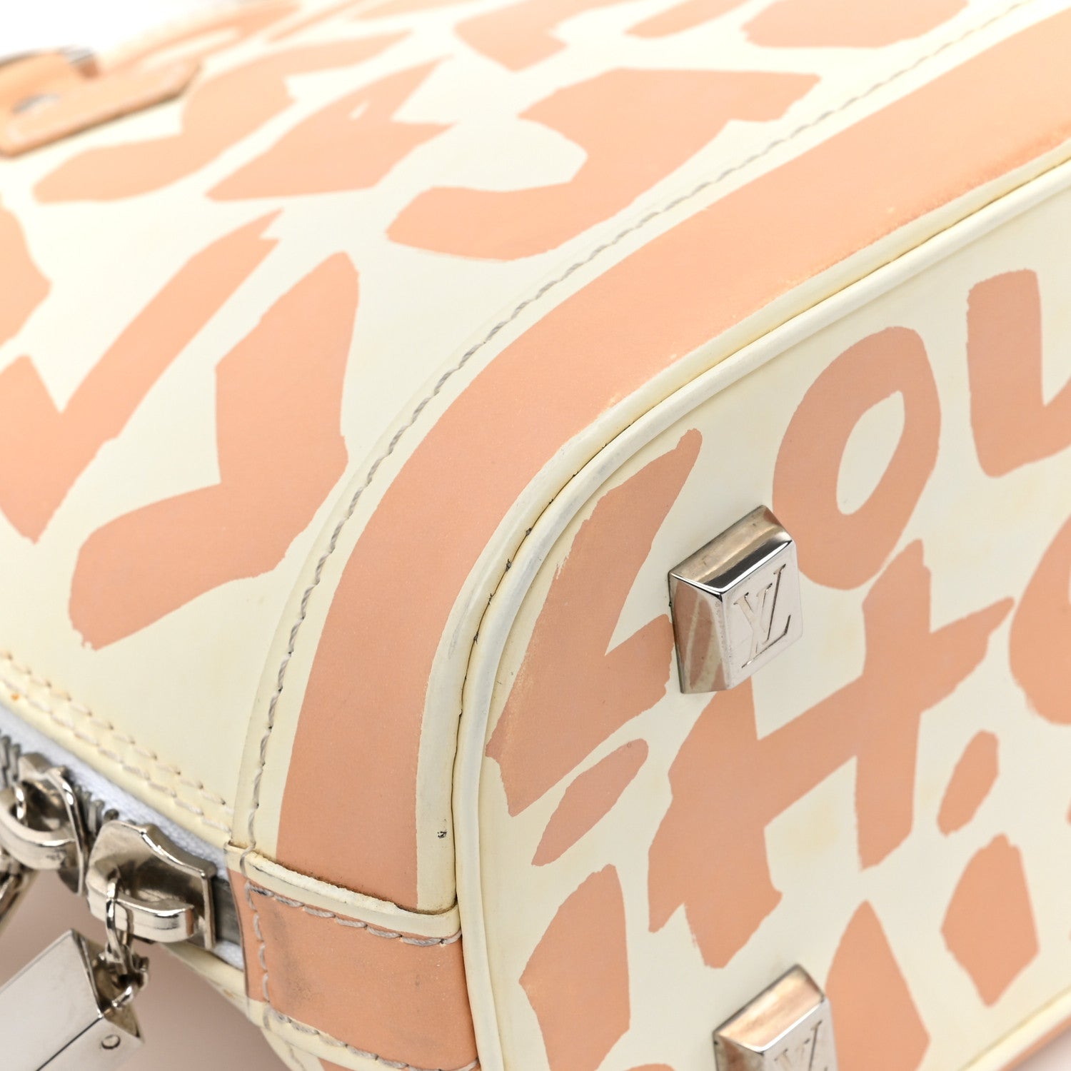 Louis Vuitton Graffiti Alma MM Peach 13 of 19