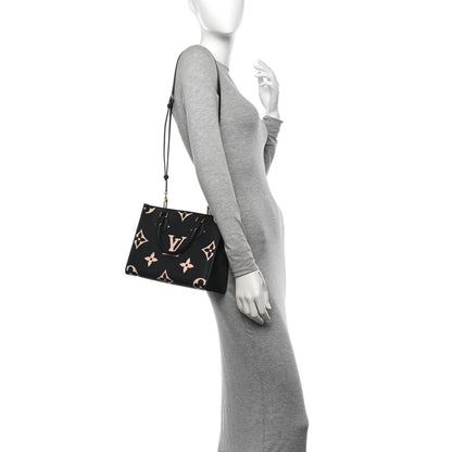 Louis Vuitton Empreinte Monogram Giant Onthego PM Black Beige 2 of 9