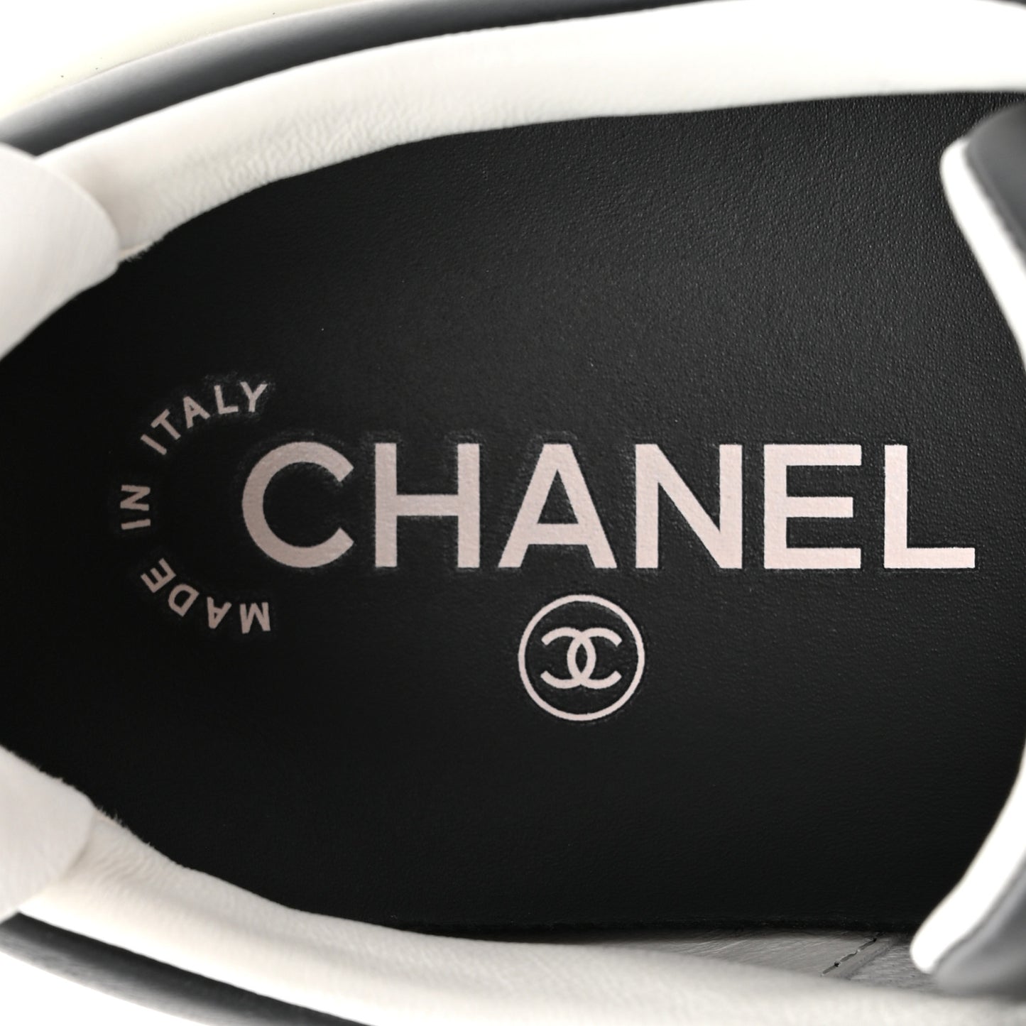 Calfskin CC Womens Sneakers 40 Black