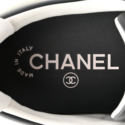 Chanel Calfskin CC Womens Sneakers 40 Black 8 of 10