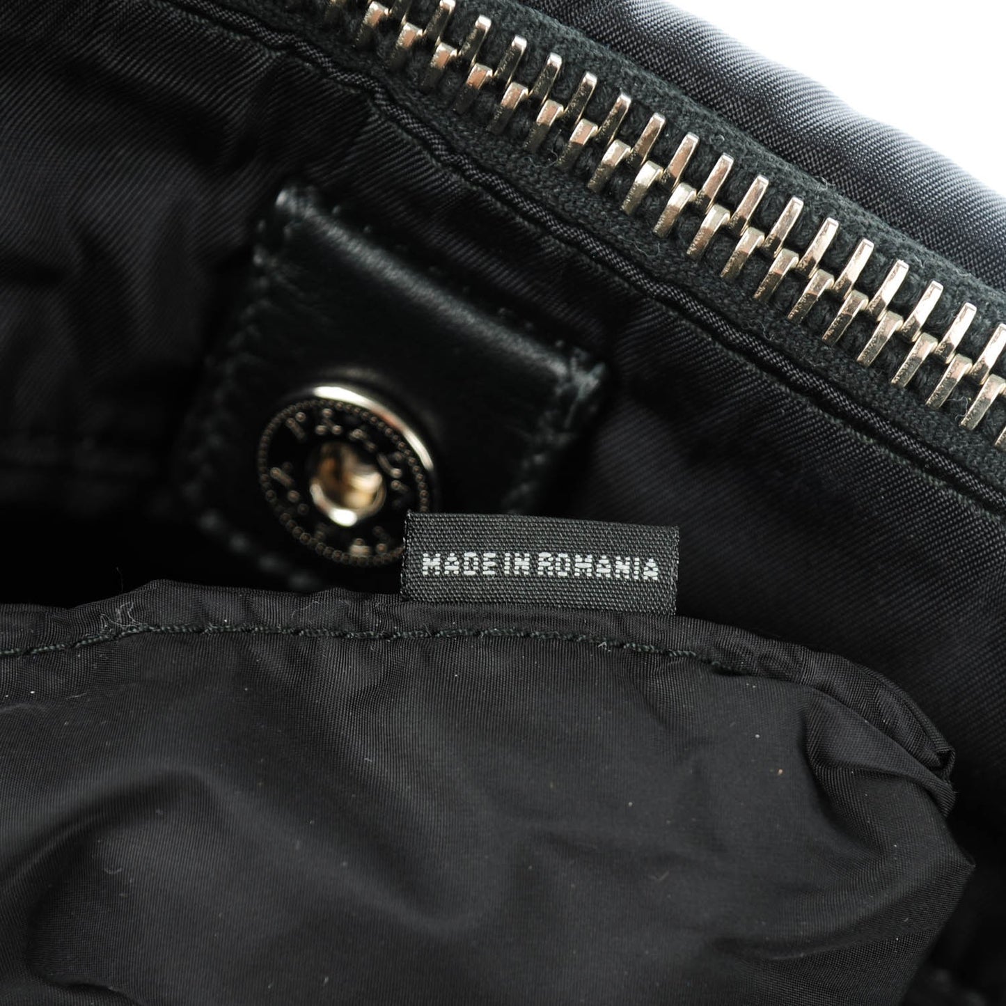 Tessuto Nylon Bomber Tote Nero Black