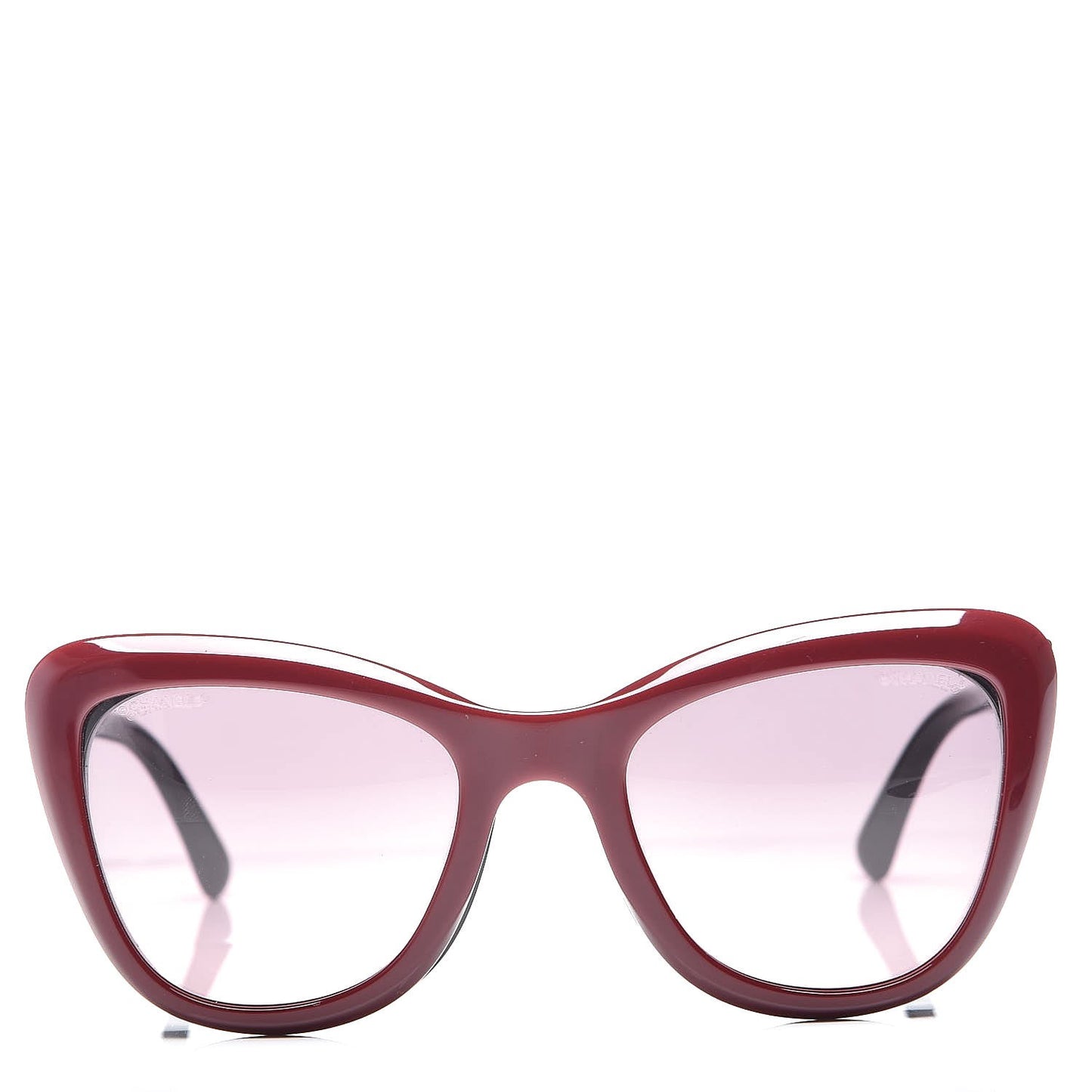 Clip On Sunglasses 5393 Black Burgundy