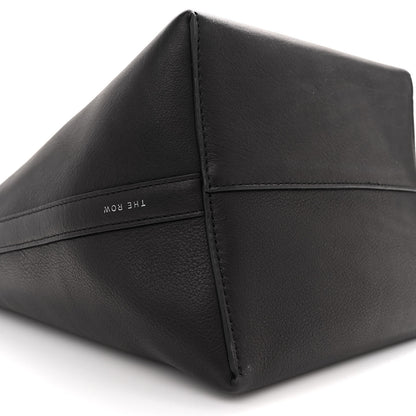 The Row Polished Saddle Calfskin Medium N/S Park Belt Bag Black 8 of 10