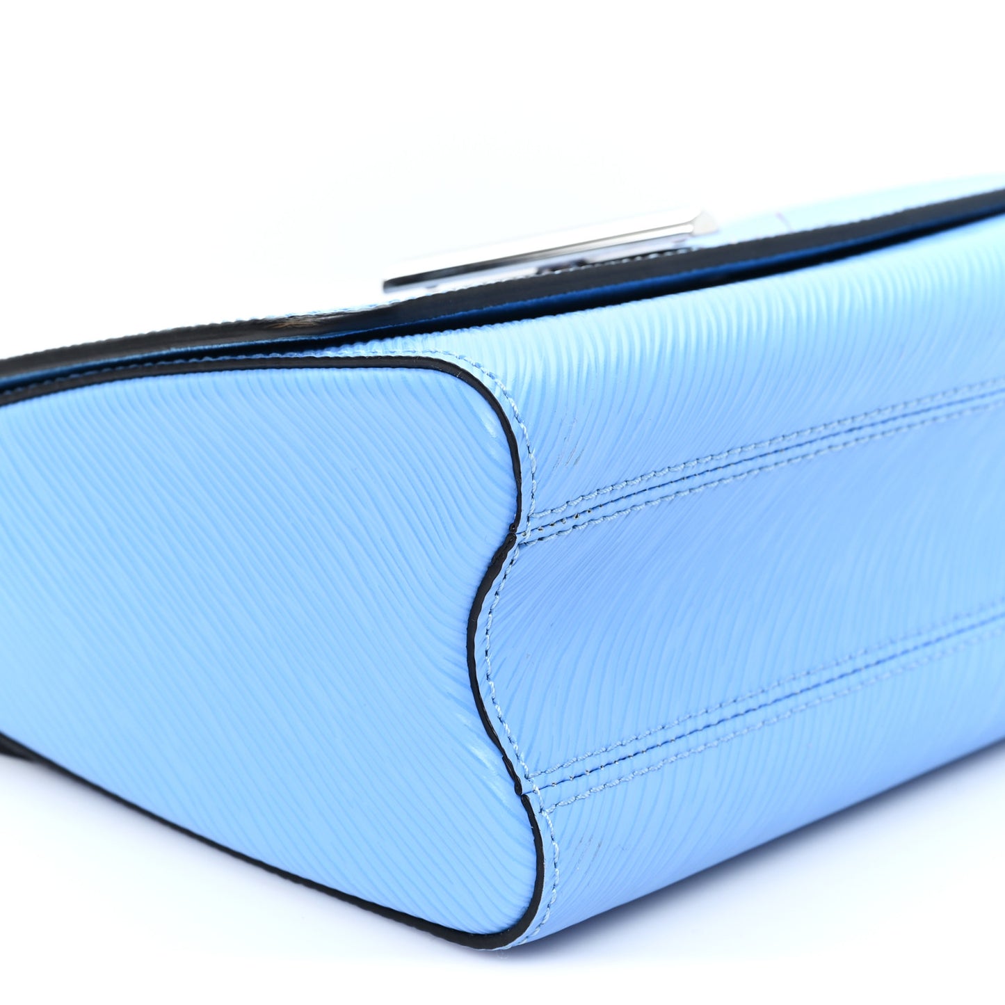 Epi Tropical Birds Twist Shoulder Bag MM Bleuet
