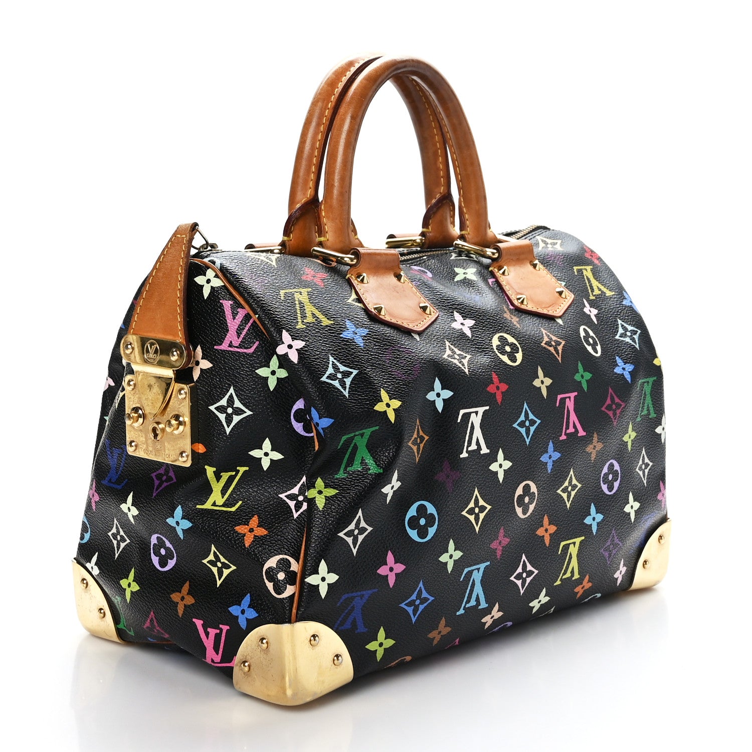 Louis Vuitton Monogram Multicolor Speedy 30 Black 3 of 11