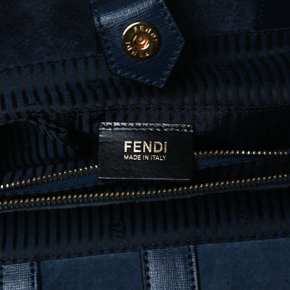 Fendi Vitello Elite Regular 2Jours Tote Blue 6 of 15