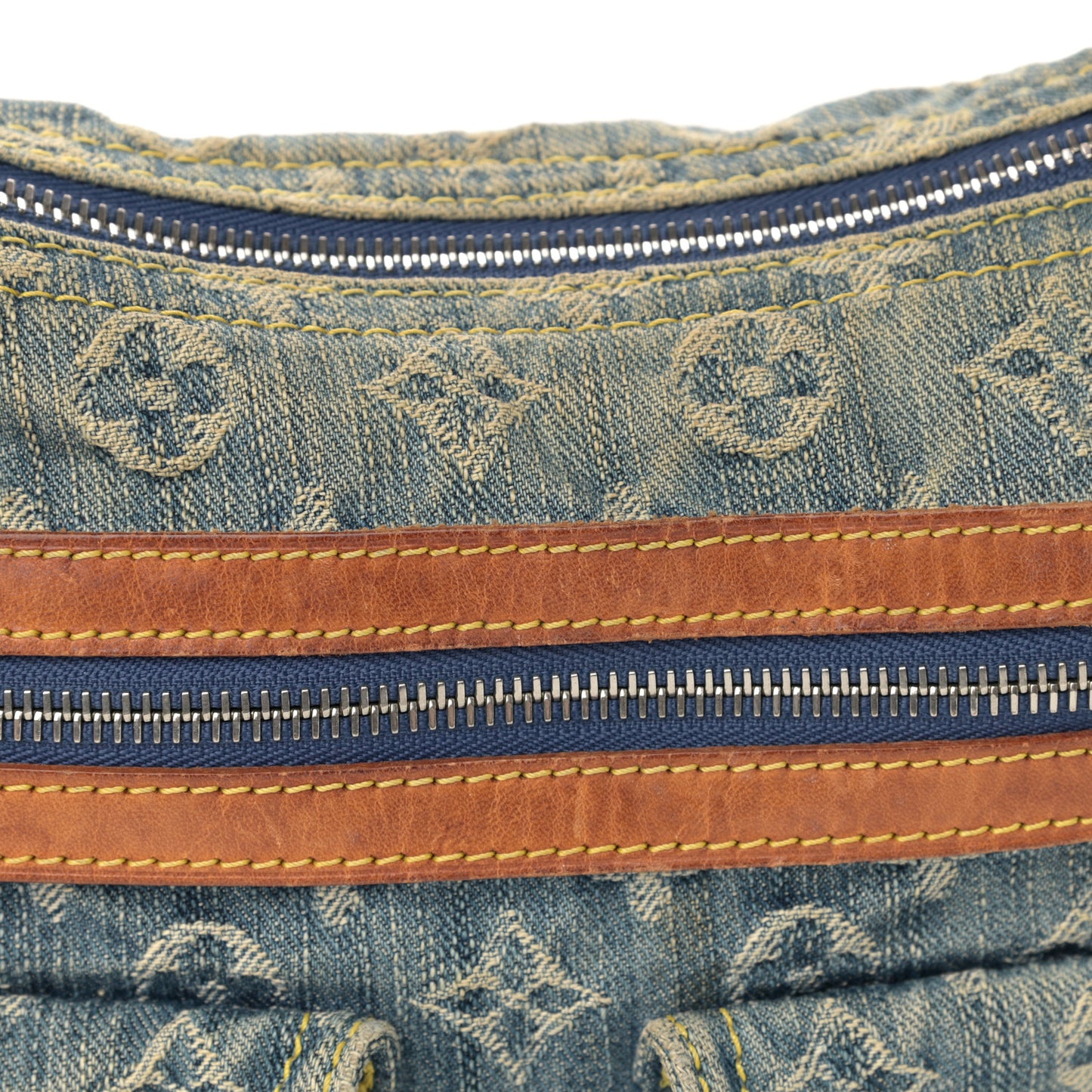 Monogram Denim Baggy PM Blue