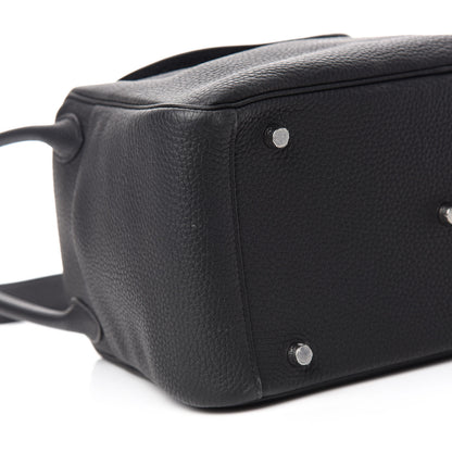 Hermes Taurillon Clemence Lindy 30 Black 6 of 13