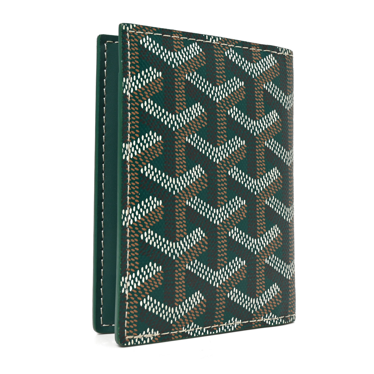 Goyardine Saint Marc Folding Card Case Green