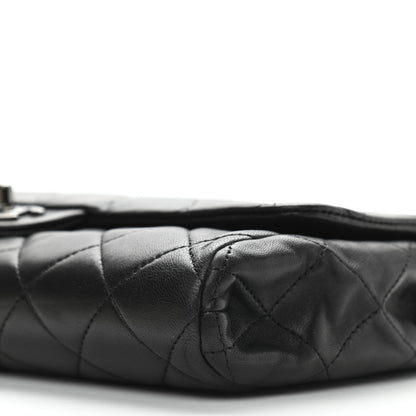 Chanel Lambskin Quilted Clutch With Chain Flap Black 6 of 12