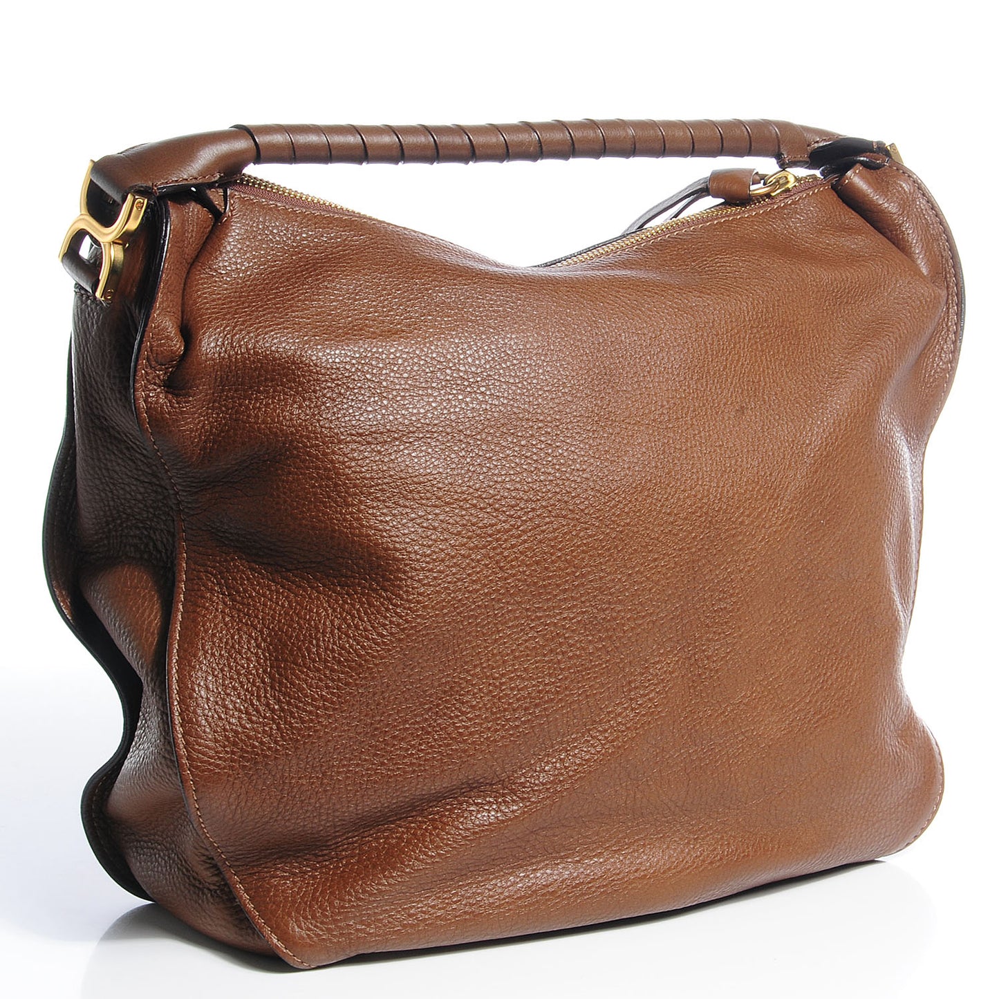 Calfskin Medium Marcie Hobo Brown Seed