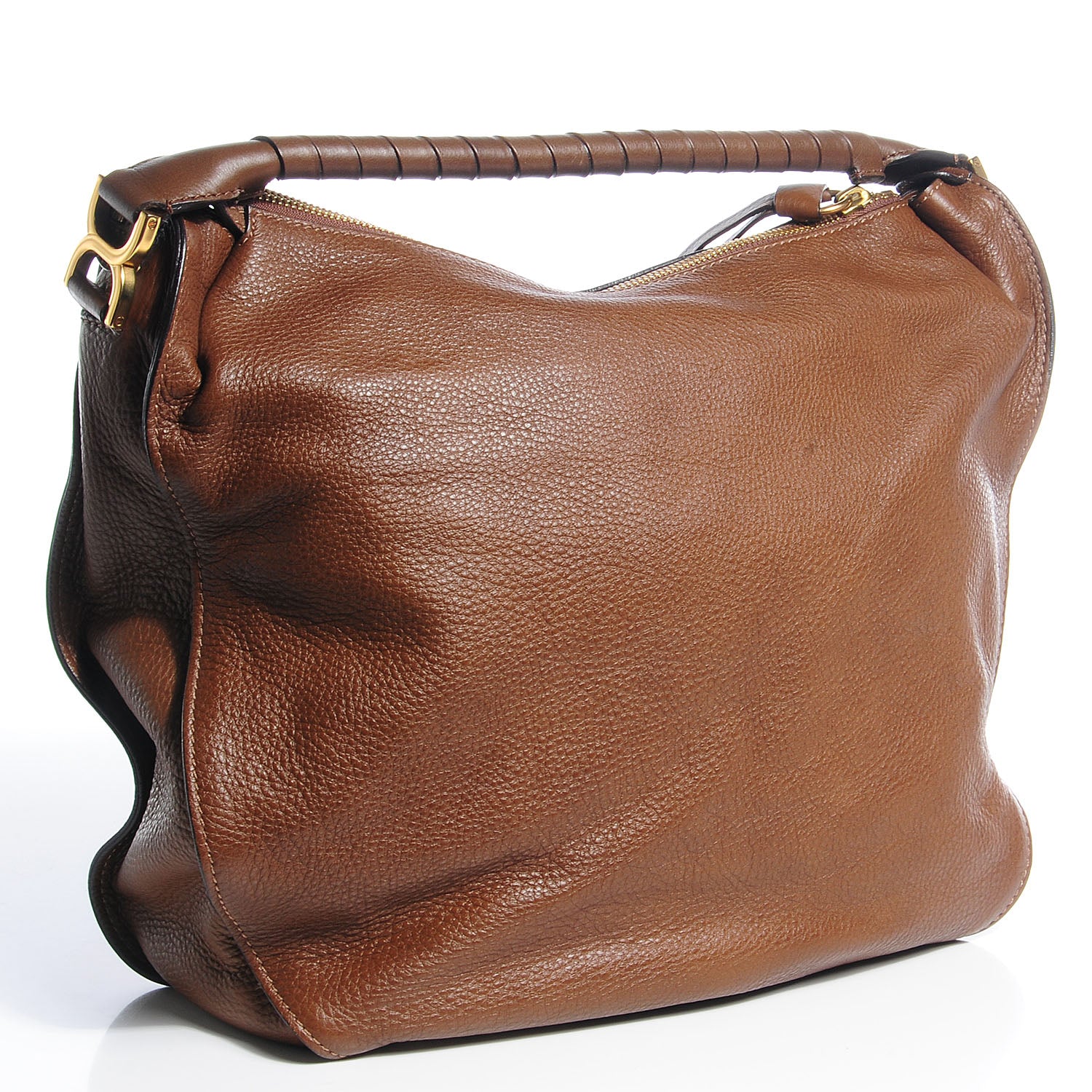 Chloe Calfskin Medium Marcie Hobo Brown Seed 4 of 11