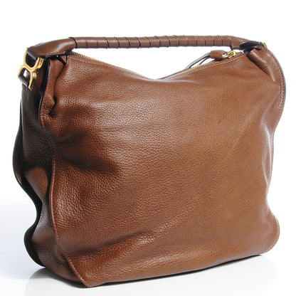 Chloe Calfskin Medium Marcie Hobo Brown Seed 4 of 11