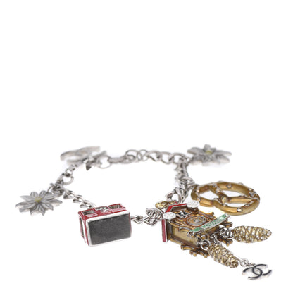 Chanel Enamel CC Paris Salzburg Charm Bracelet 1 of 7