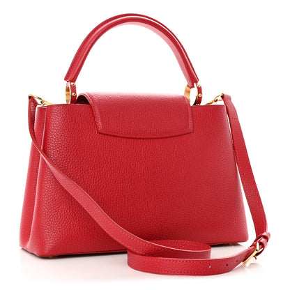Louis Vuitton Taurillon Capucines PM Scarlet 3 of 16