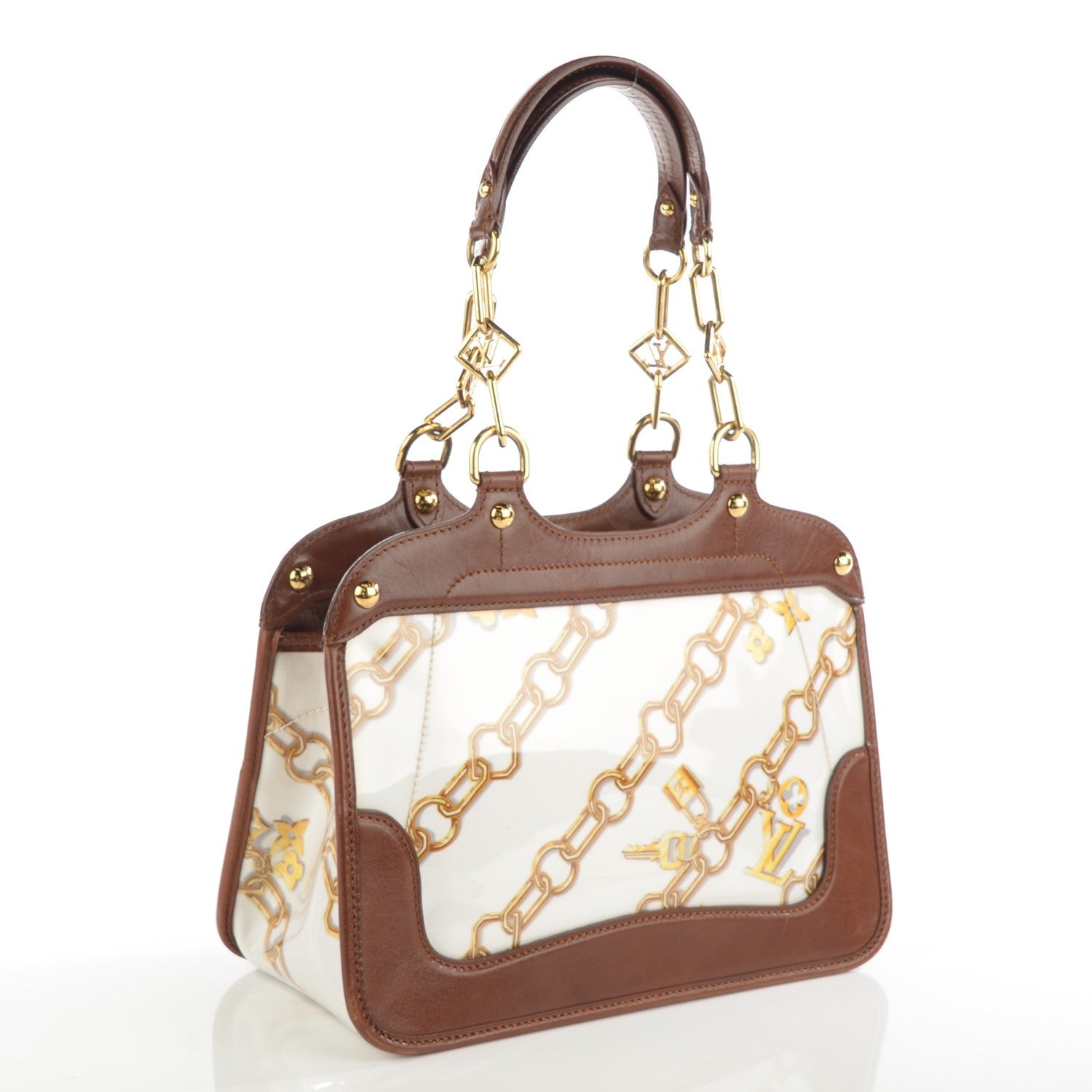 Louis Vuitton Monogram Charms Cabas White 3 of 9