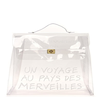Hermes Vinyl Souvenir De L'Exposition Kelly Transparent 1 of 9