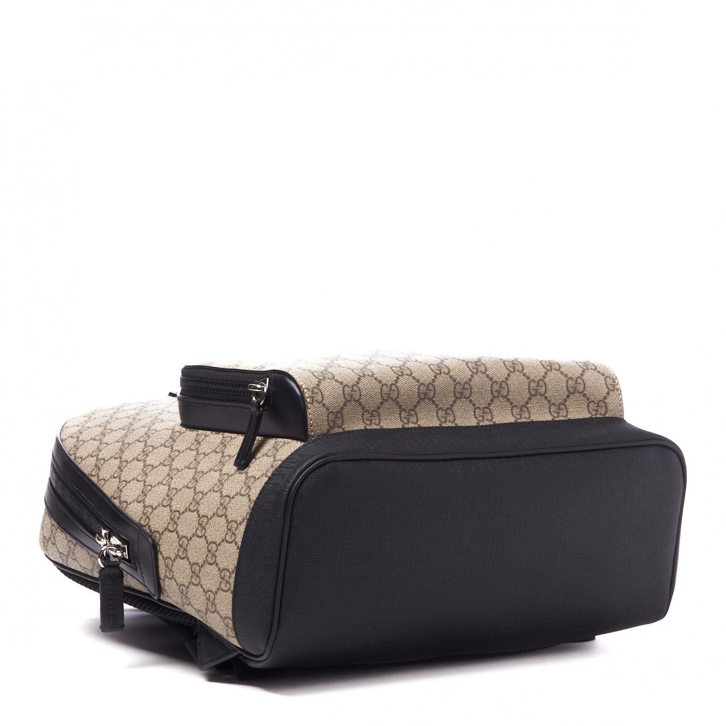 GG Supreme Monogram Medium Backpack Black