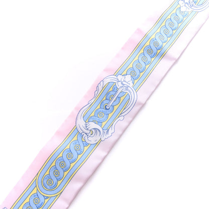 Hermes Silk Bride De Cour Twilly Rose Pale Ciel 3 of 4
