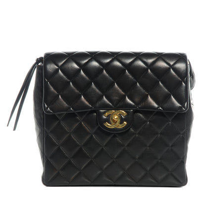 Chanel Lambskin Quilted Backpack Black 1 of 8