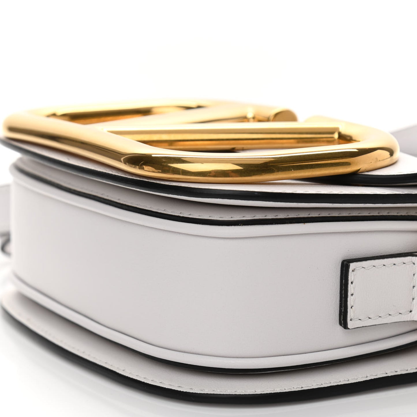 Calfskin Small Supervee Crossbody Bag Optic White