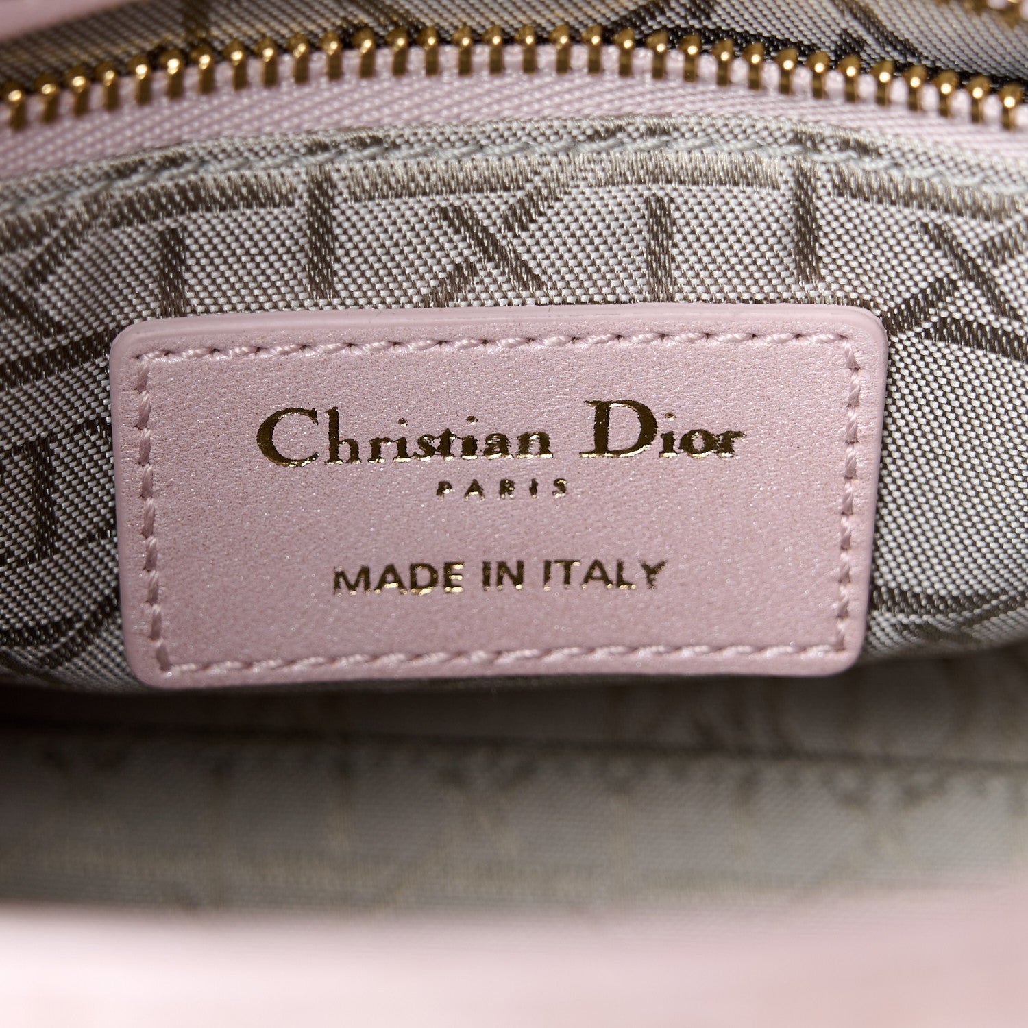 Christian Dior Metallic Lambskin Cannage Mini Lady Dior Lotus 6 of 11