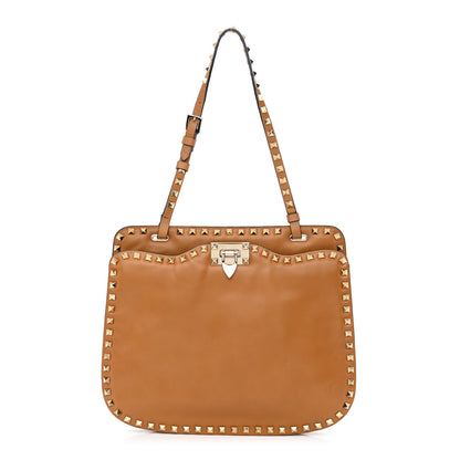 Valentino Garavani Vitello Rockstud Shoulder Satchel Light Cuir 1 of 11