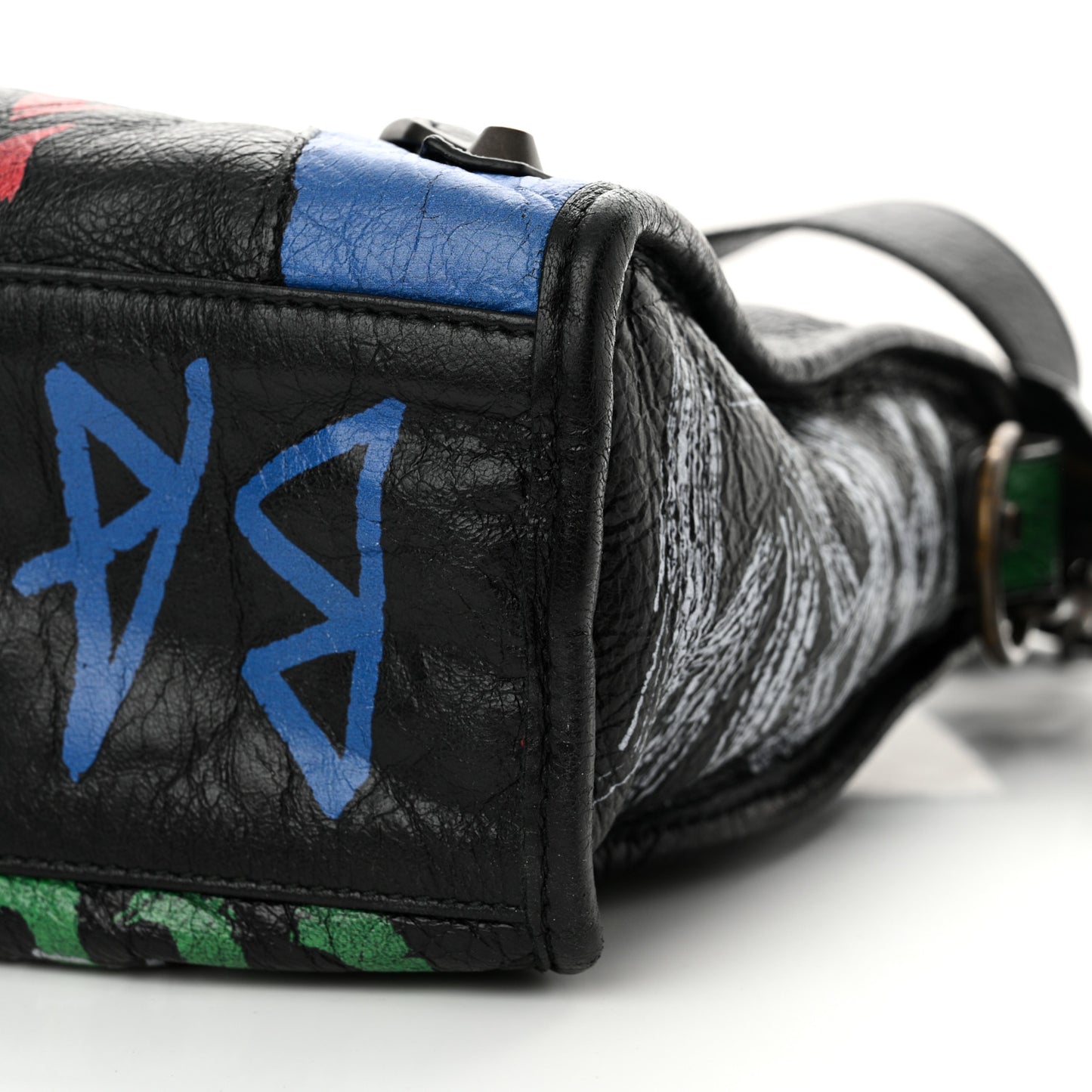 Agneau Graffiti All Over Classic Hardware S City Black Vert Rouge