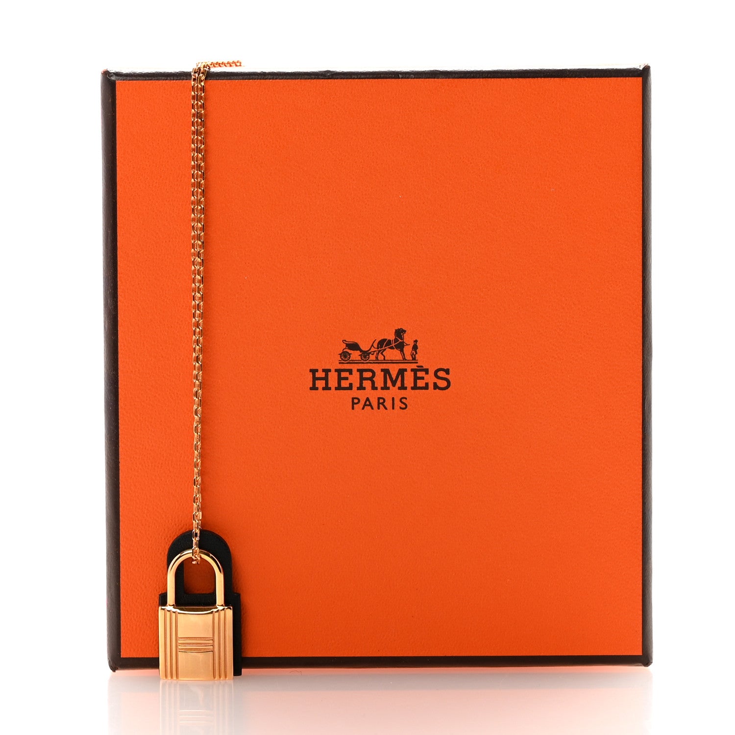 Hermes Swift O'Kelly Pendant Necklace Black 7 of 7
