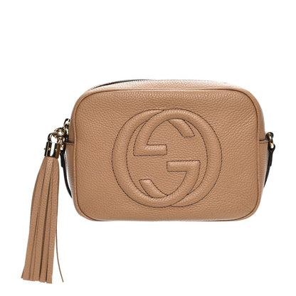 Gucci Pebbled Calfskin Small Soho Disco Bag Rose Beige 1 of 8