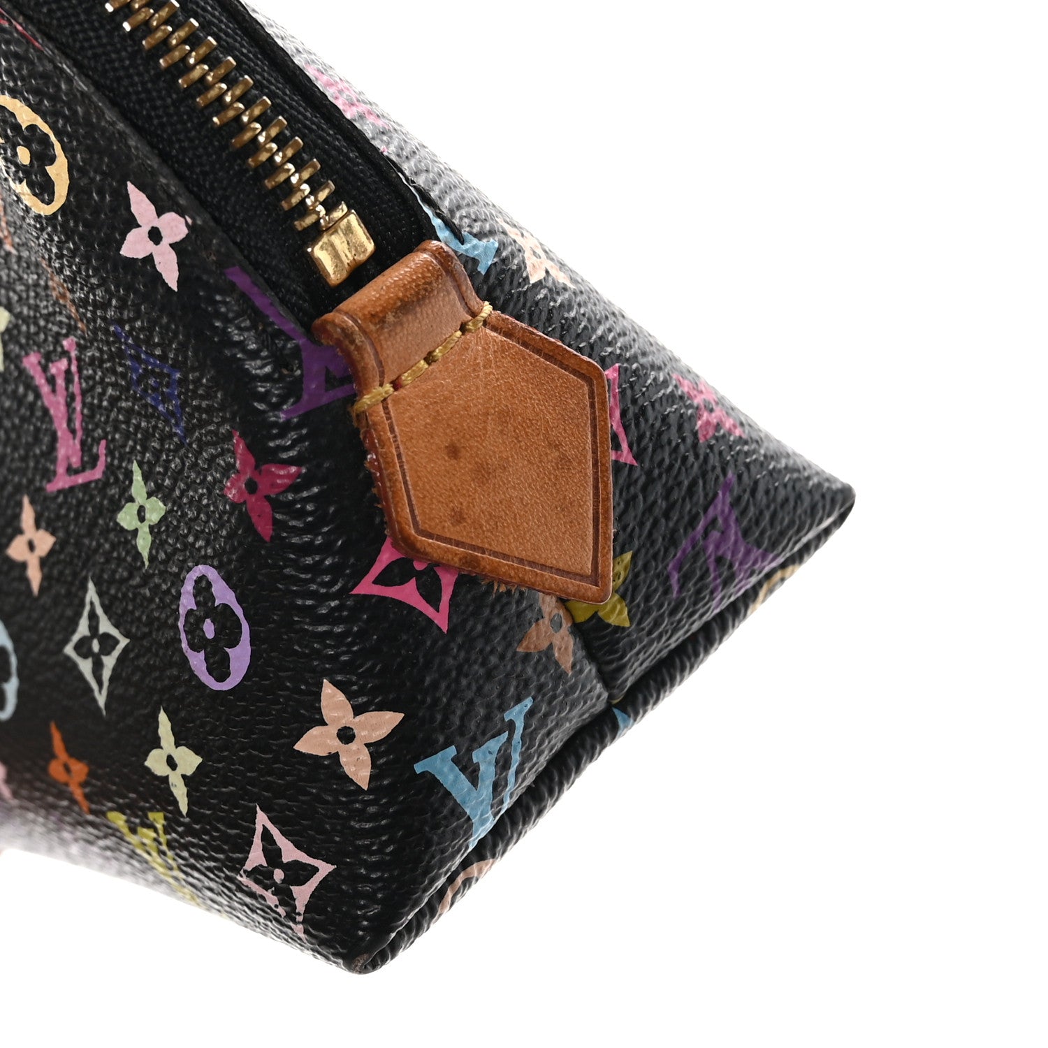 Louis Vuitton Monogram Multicolor Cosmetic Pouch Black Grenade 9 of 9