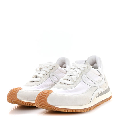 Loewe Nylon Suede Flow Retro Runner Sneakers 37 White 4 of 8
