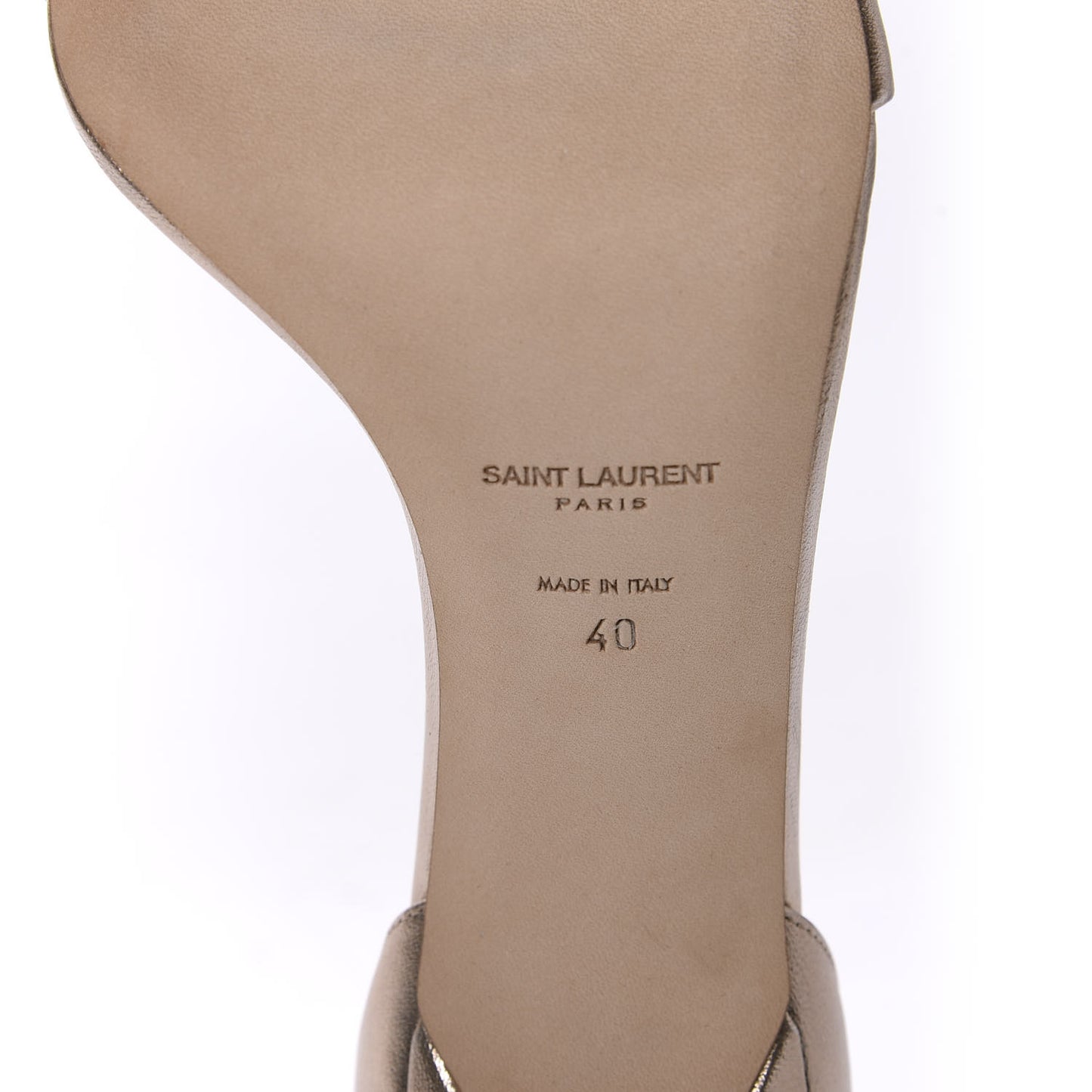 Metallic Calfskin Amber 105 Ankle Strap Sandals 40 Blush
