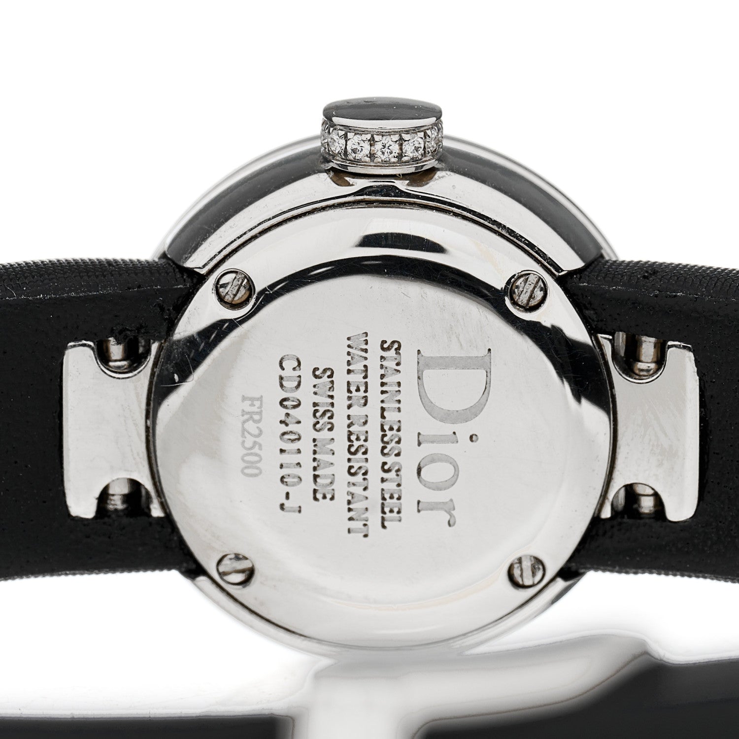 Christian Dior Stainless Steel Satin Diamond Bezel Mother of Pearl 19mm La D De Dior Quartz Watch 4 of 4