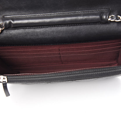 Chanel Lambskin Quilted Wallet On Chain WOC Black 5 of 11