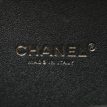 Chanel Caviar Quilted Small CC Filigree Vanity Case Beige Black 6 of 10