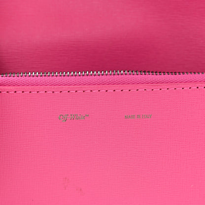 Off-White Saffiano Striped Mini Diag Binder Clip Bag Pink White 11 of 22