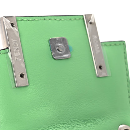 Fendi Nappa Matisse FF Embossed Nano Maxi Buckle Baguette Charm Edamame 14 of 15