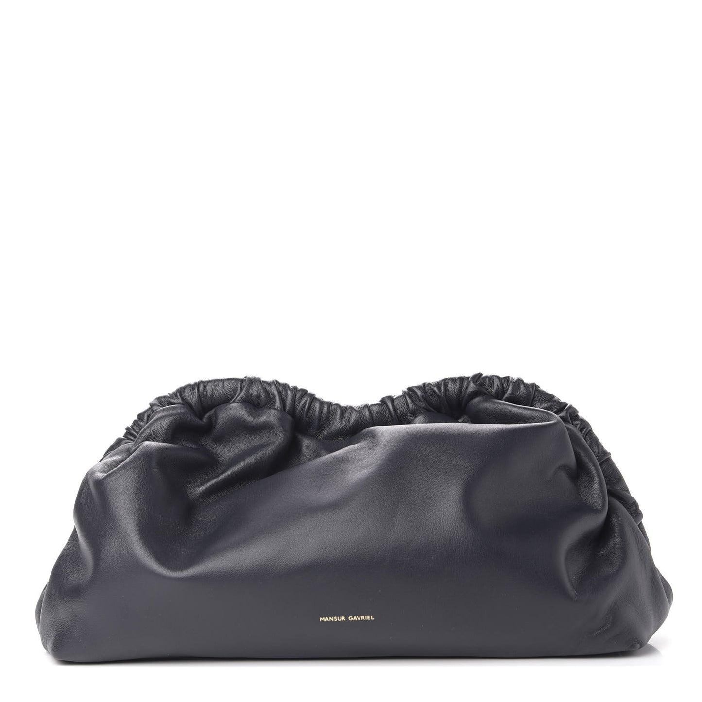 Lambskin Cloud Clutch Black
