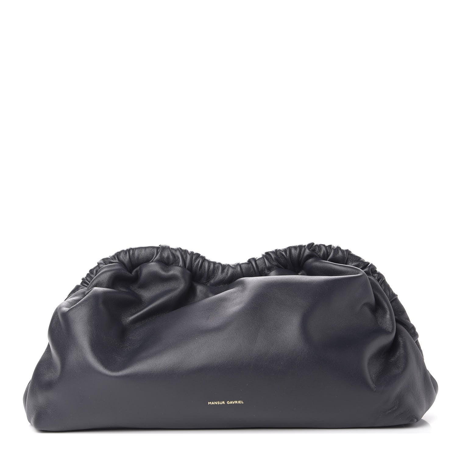 Mansur Gavriel Lambskin Cloud Clutch Black 1 of 9