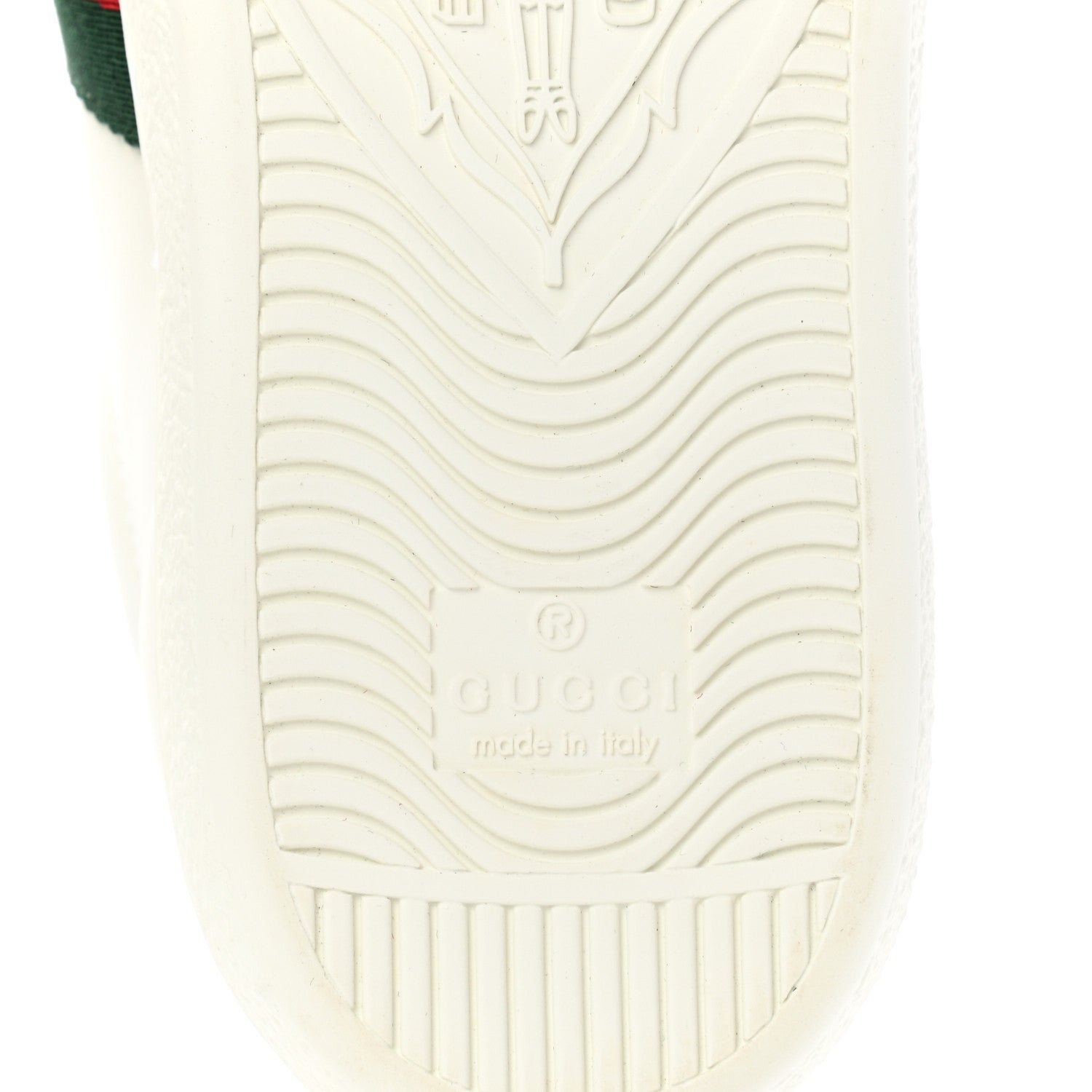 Gucci Calfskin Web Pearl Studded Womens Ace Sneakers 35.5 White 6 of 8