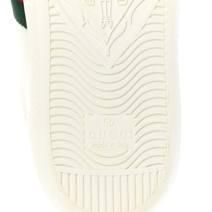 Gucci Calfskin Web Pearl Studded Womens Ace Sneakers 35.5 White 6 of 8