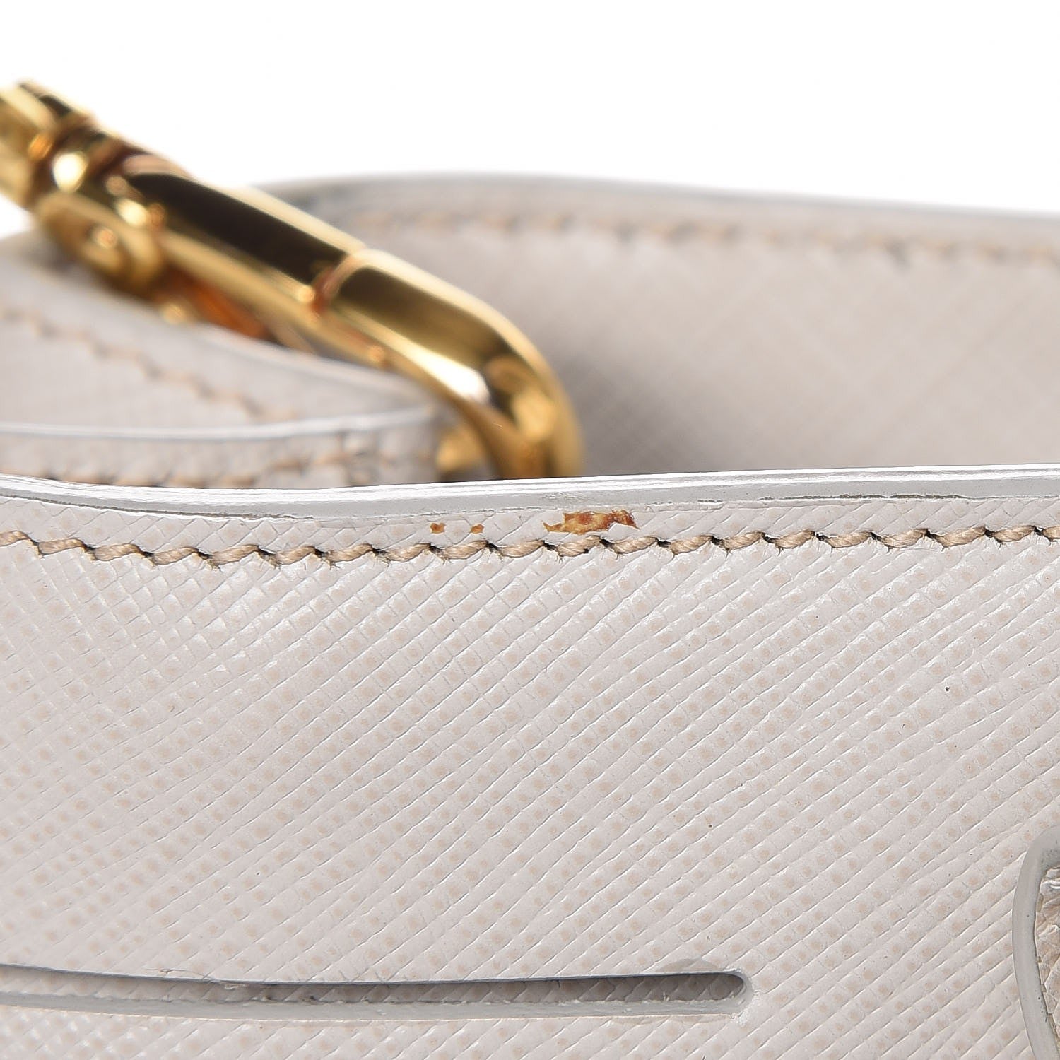Prada Saffiano Lux Medium Tote Talco 8 of 17