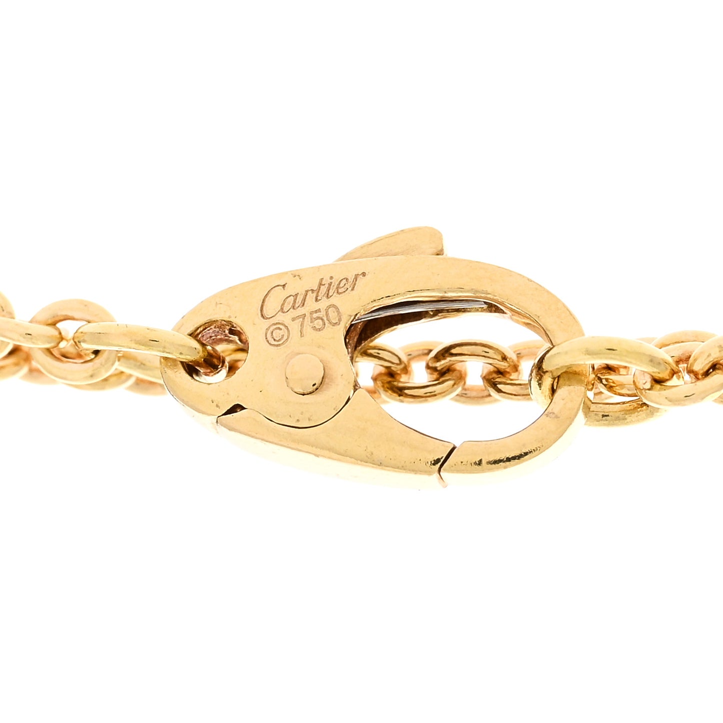 18K Pink Yellow White Gold Baby Trinity Pampilles Necklace