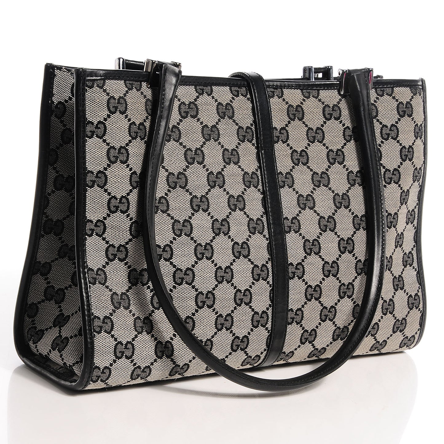 Monogram Piston Handbag Black